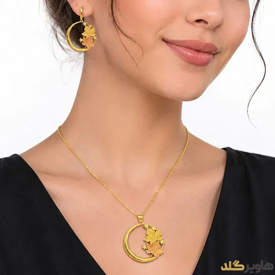 نیم ست مدل برگ پاییزی