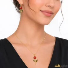 نیم ست مدل گل رز
