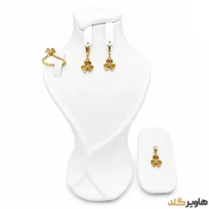 نیم ست مدل گل نگین دار