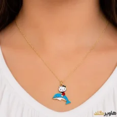 پلاک بچگانه مدل دلفین رنگی