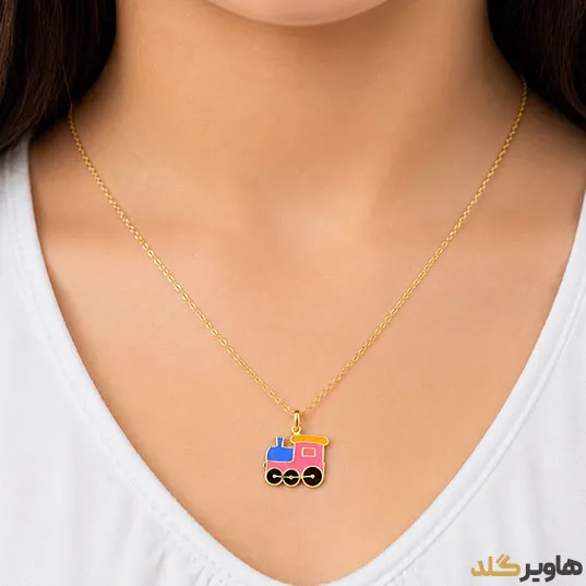 پلاک بچگانه مدل قطار رنگی